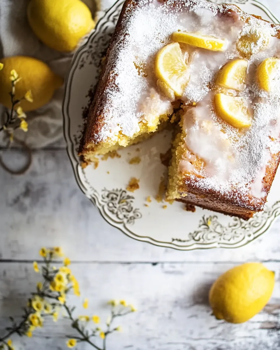 Easy Lemon Fritter Cake