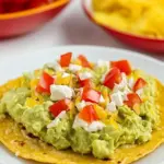Easy Low Carb Guacamole Tostadas