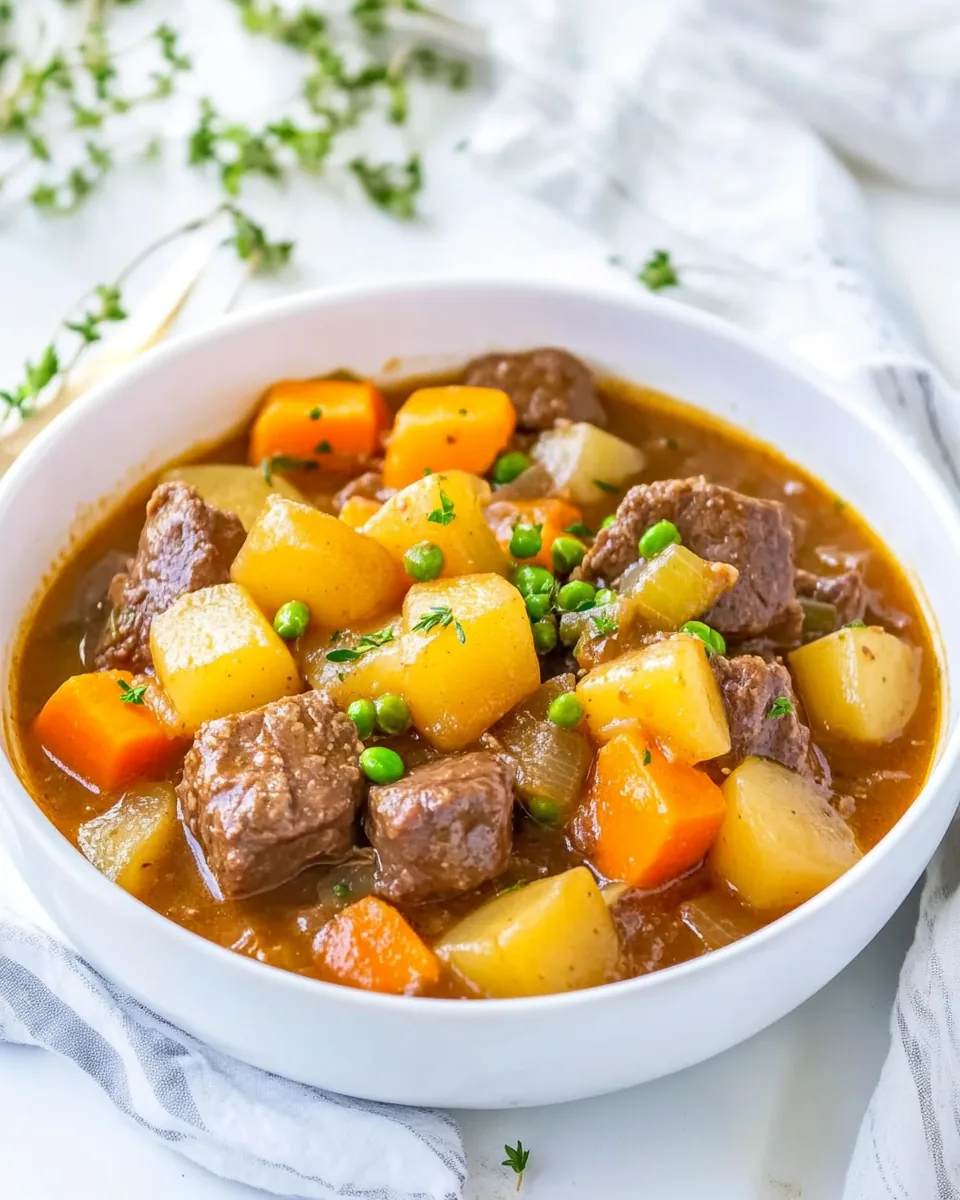 Easy Old Fashioned Beef Stew