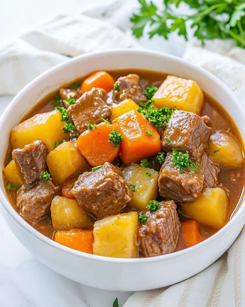 Easy Old Fashioned Beef Stew