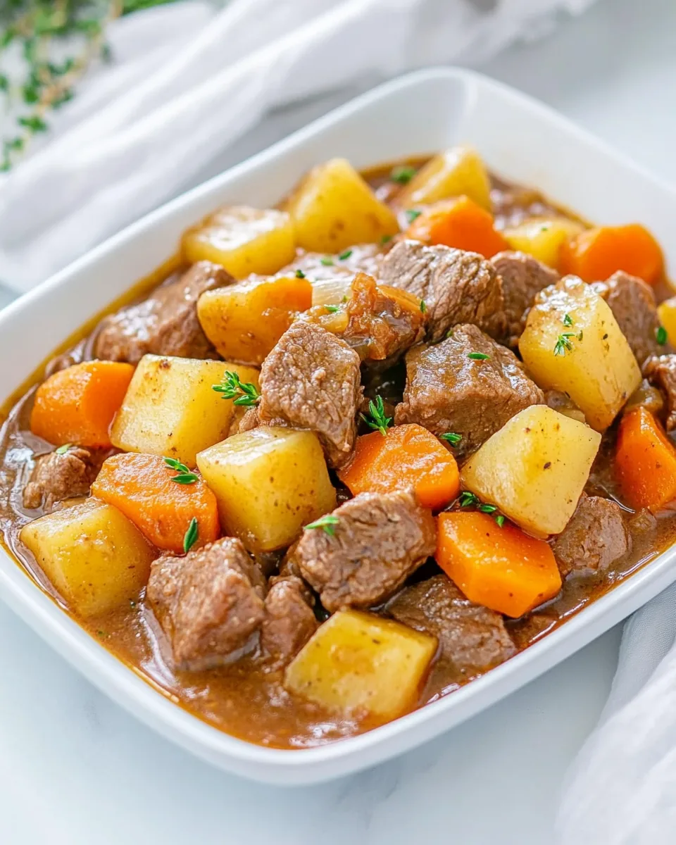 Easy Old Fashioned Beef Stew