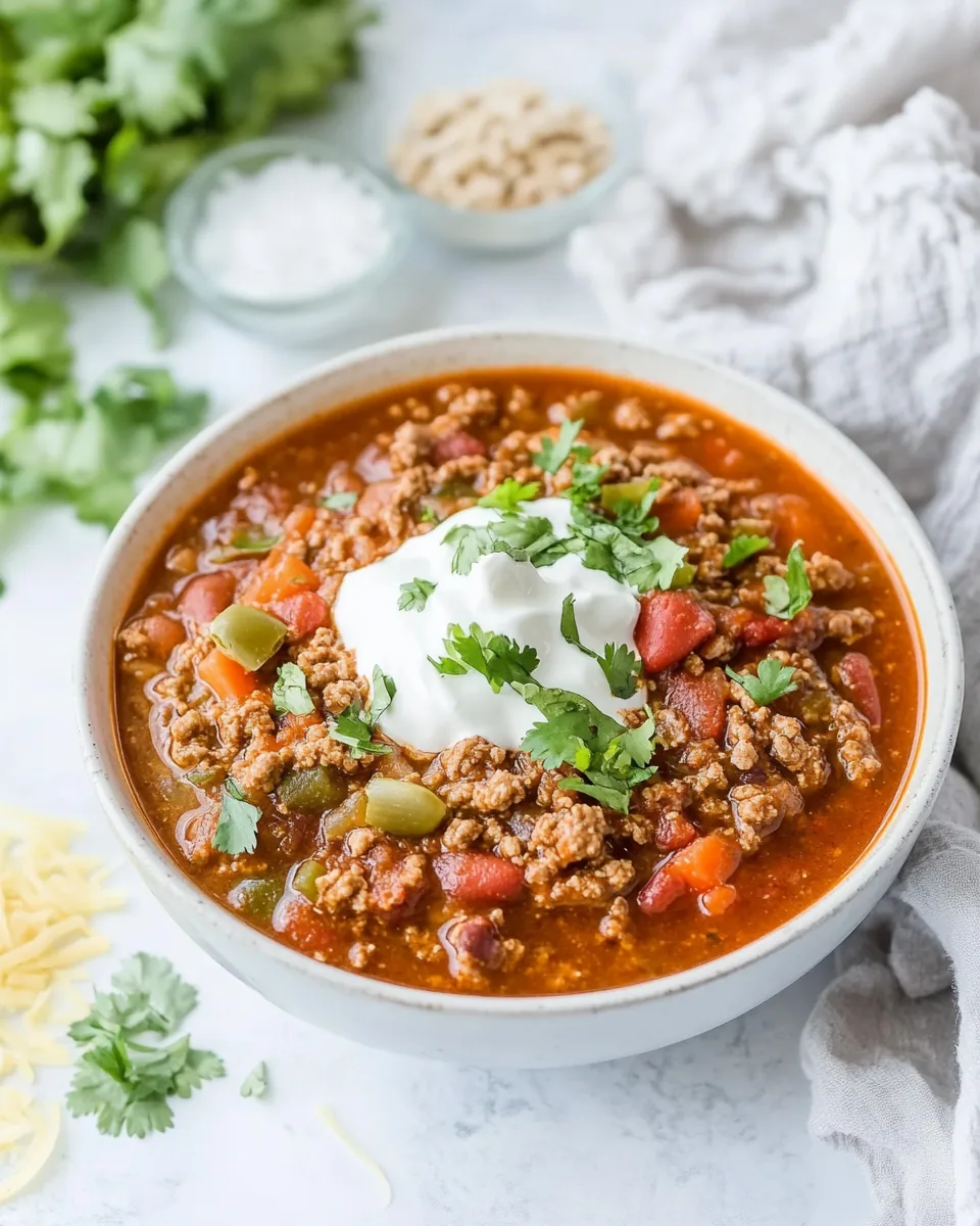 Easy Slow Cooker Chili