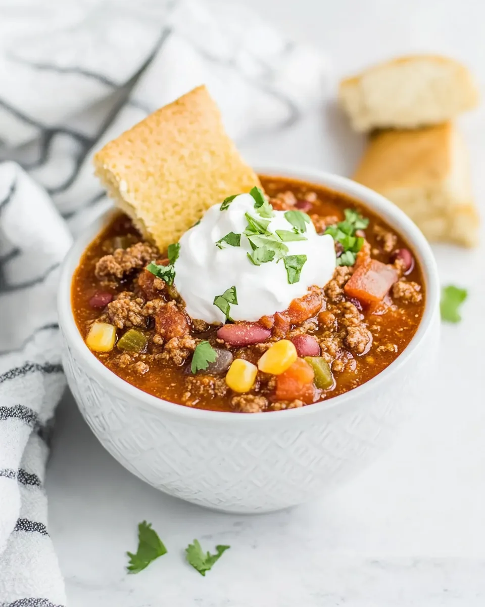 Easy Slow Cooker Chili