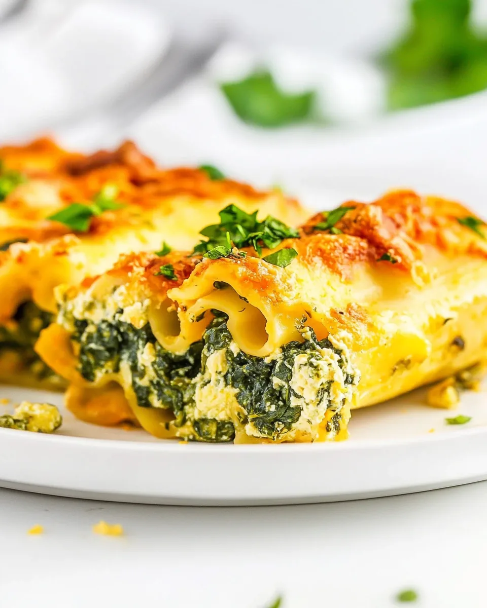 Easy Spinach Manicotti Recipe