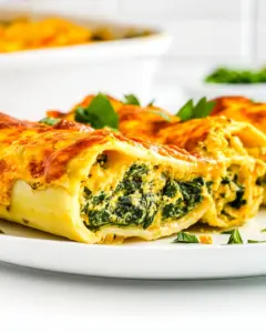 Easy Spinach Manicotti Recipe