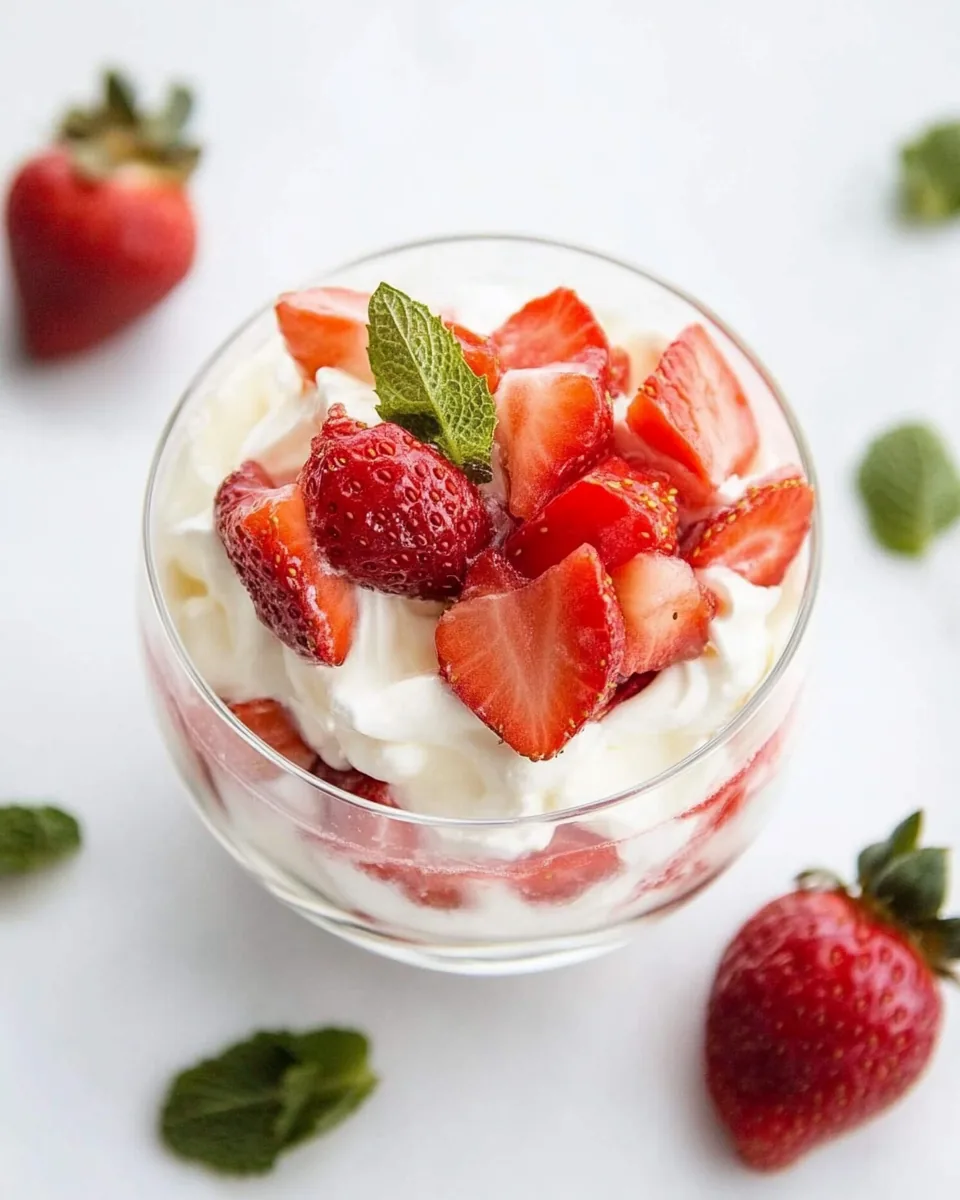 Easy Strawberries and Cream