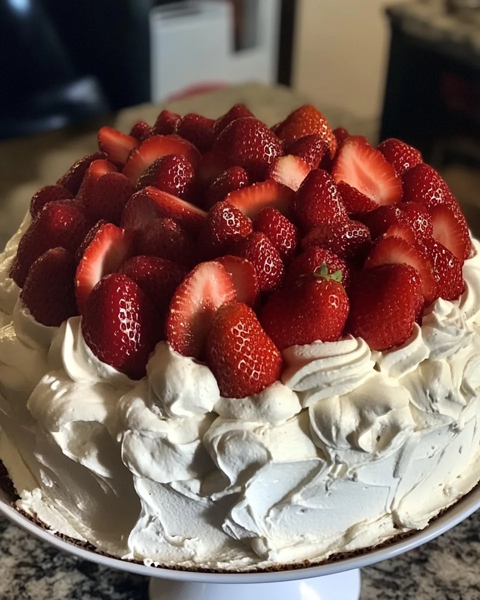 Easy Strawberry Easter Cake