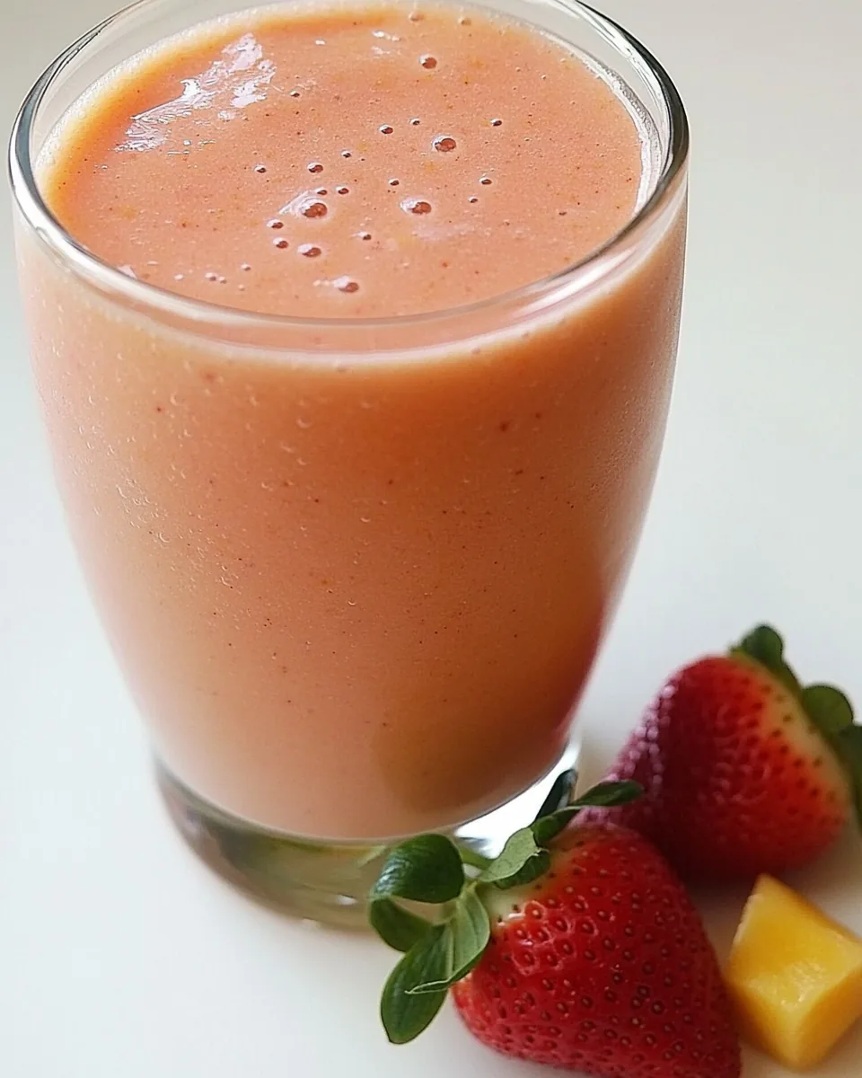 Easy Strawberry Mango Smoothie