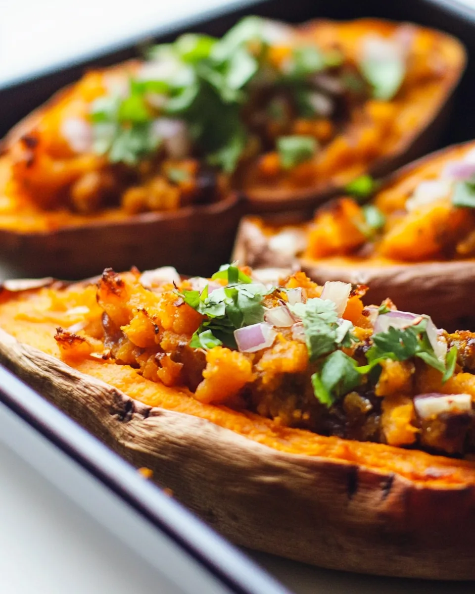 Easy Stuffed Sweet Potatoes