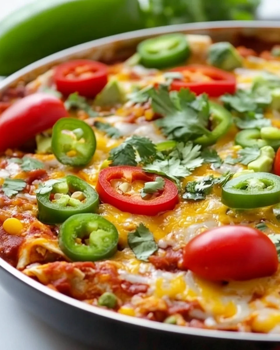 Easy Turkey Enchilada Skillet