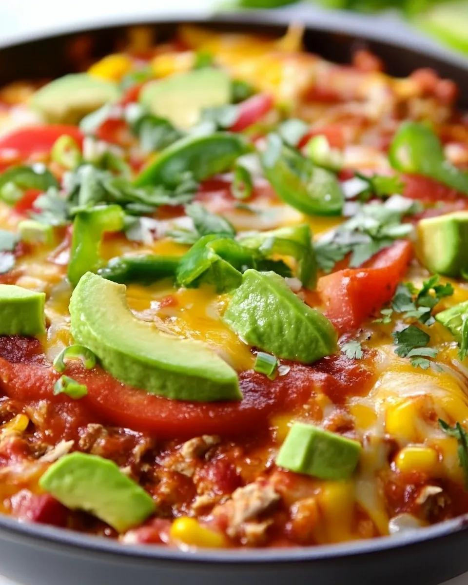 Easy Turkey Enchilada Skillet