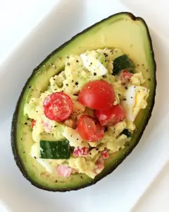 Egg Salad Stuffed Avocado