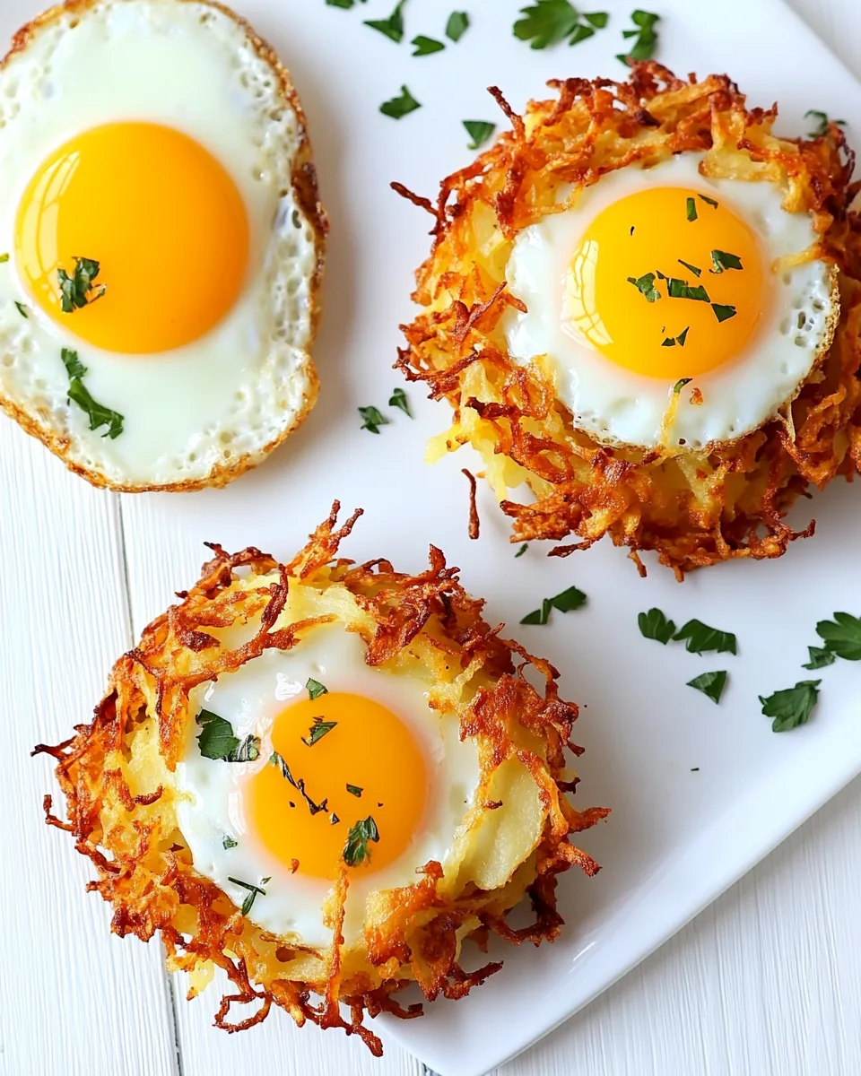 Egg and Crispy Potato Nests
