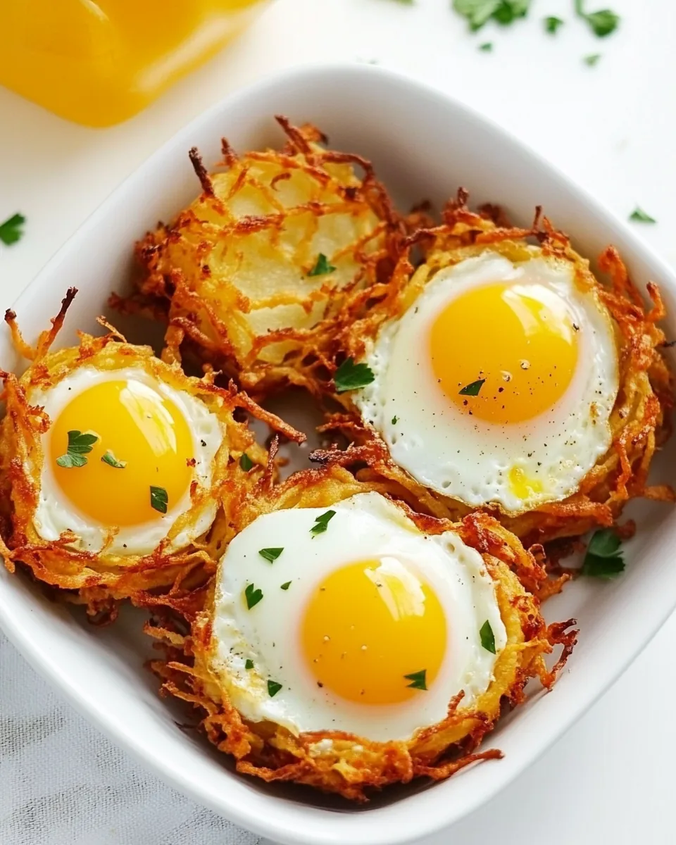 Egg and Crispy Potato Nests