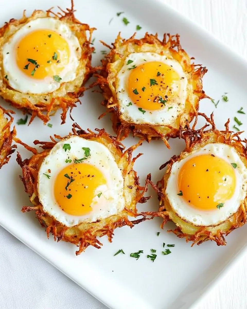 Egg and Crispy Potato Nests