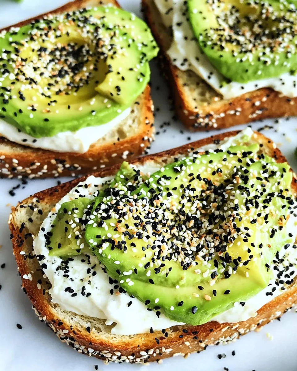 Everything Bagel Avocado Toast
