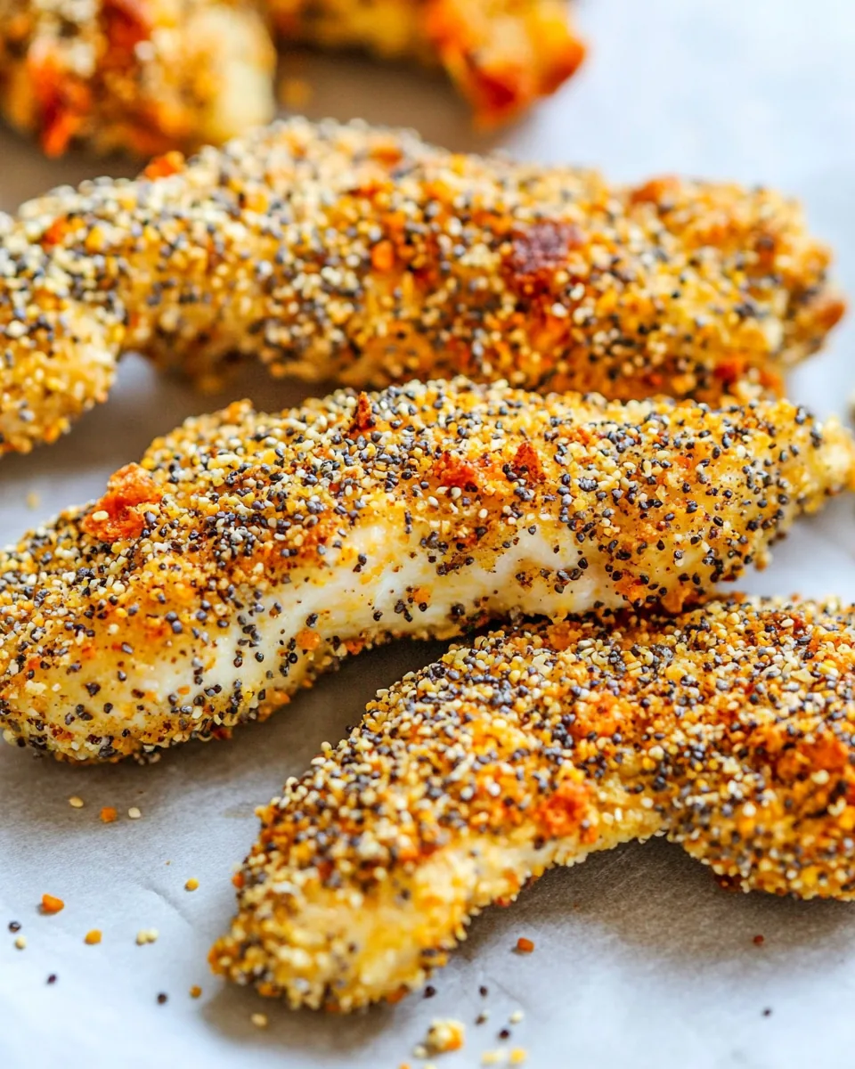 Everything Bagel Baked Chicken Tenders