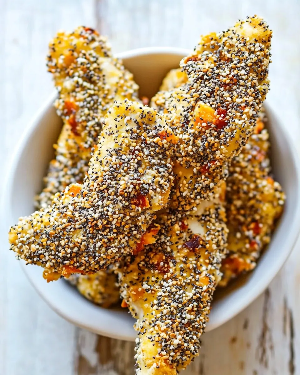 Everything Bagel Baked Chicken Tenders