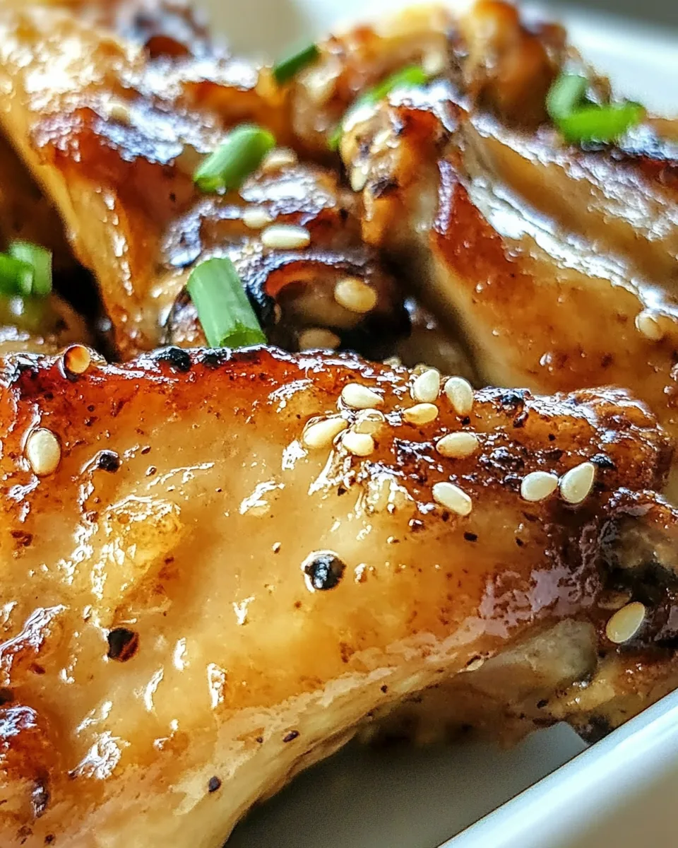 Fermented Honey Garlic Chicken Wings