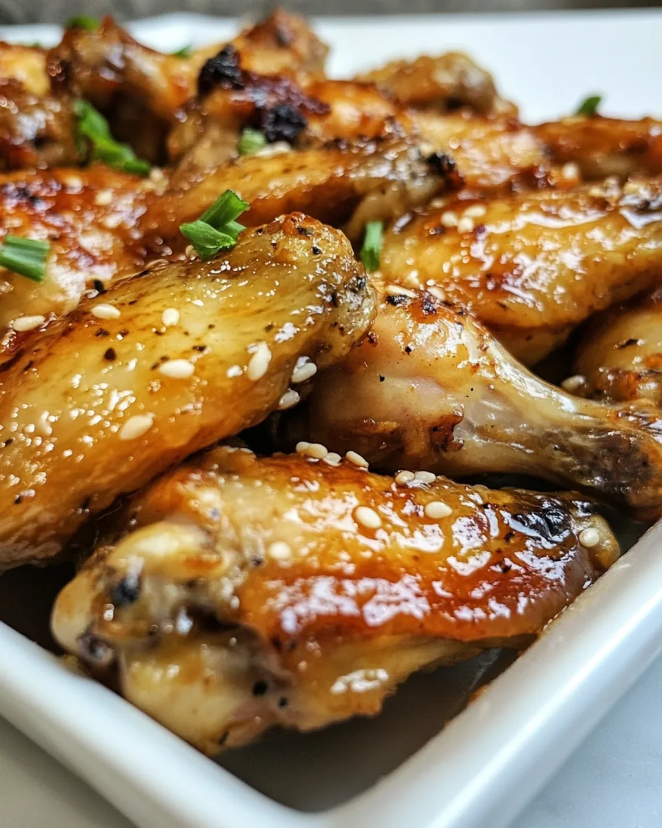 Fermented Honey Garlic Chicken Wings