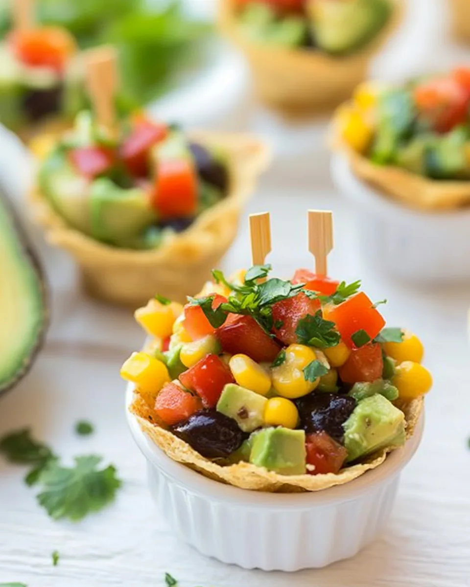 Fire Roasted Corn and Avocado Bites