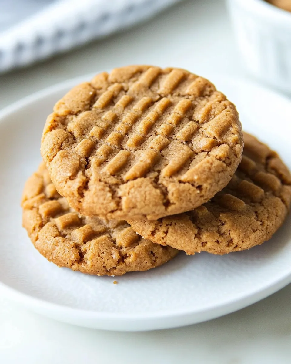 Flourless Peanut Butter Cookies