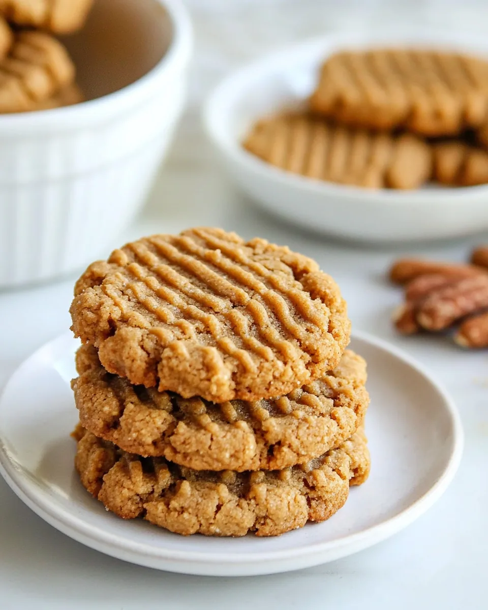 Flourless Peanut Butter Cookies