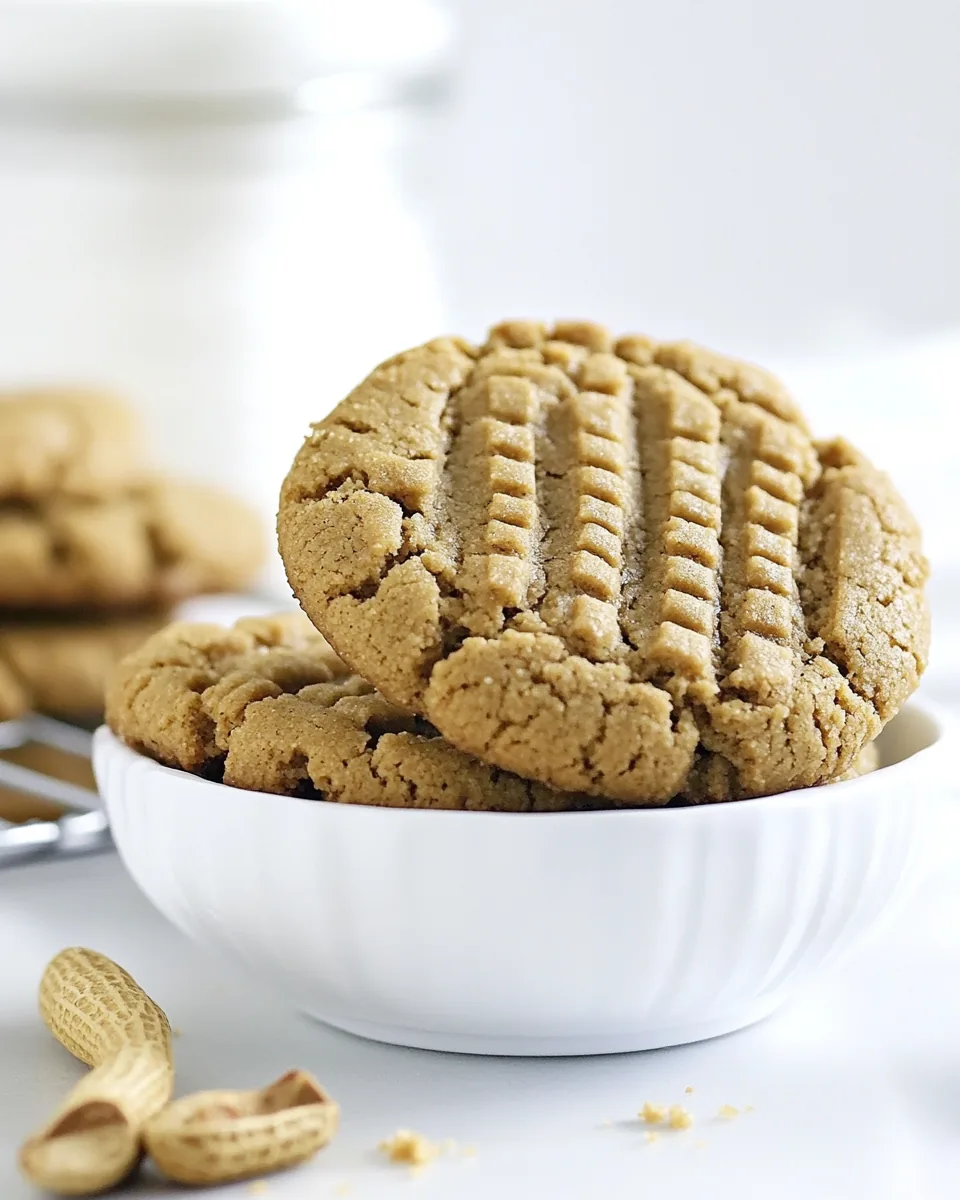 Flourless Peanut Butter Cookies
