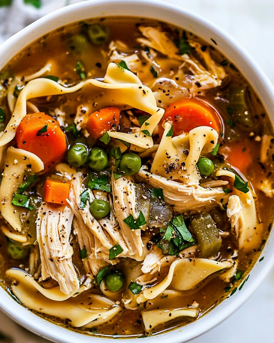 Flu Fighter Chicken Noodle Soup