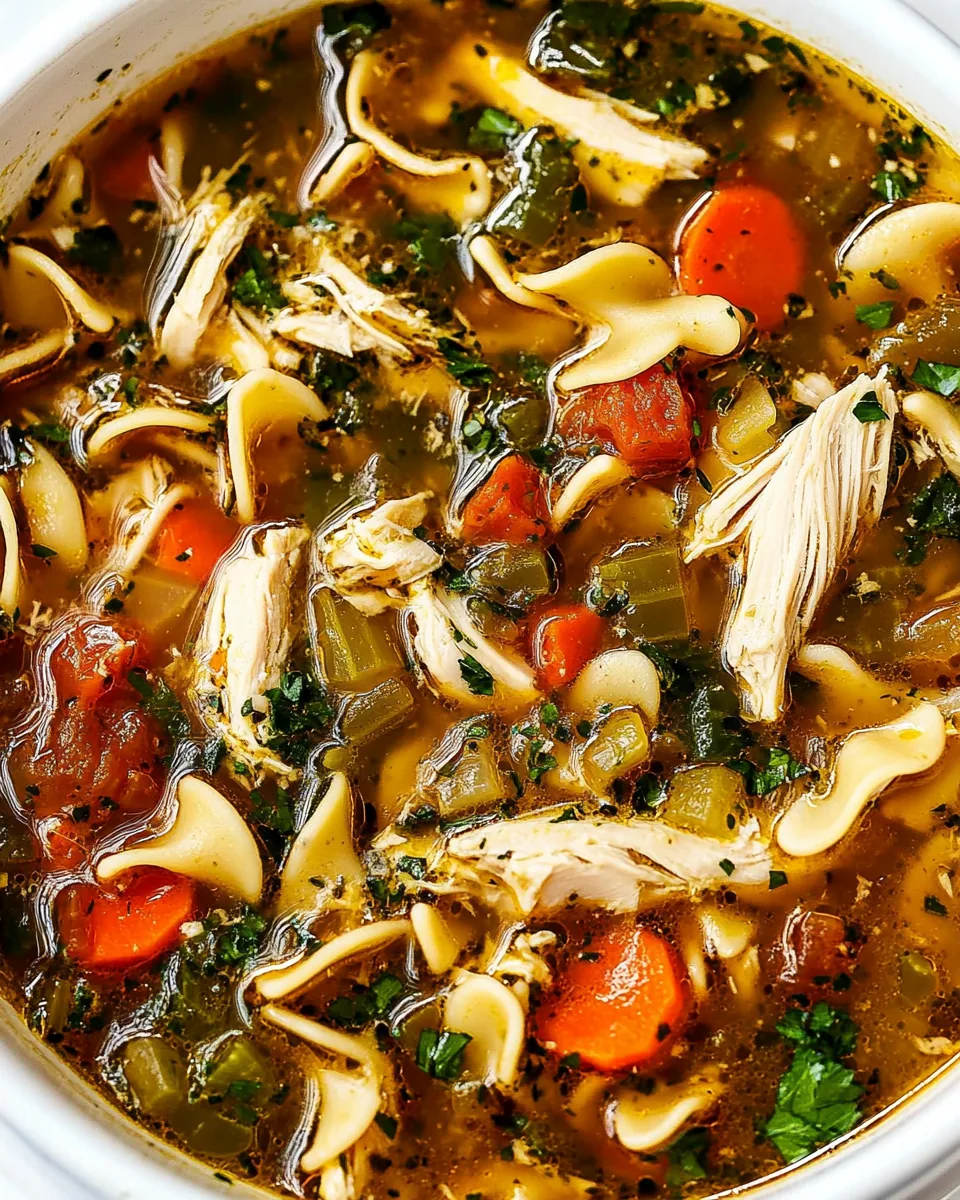 Flu Fighter Chicken Noodle Soup