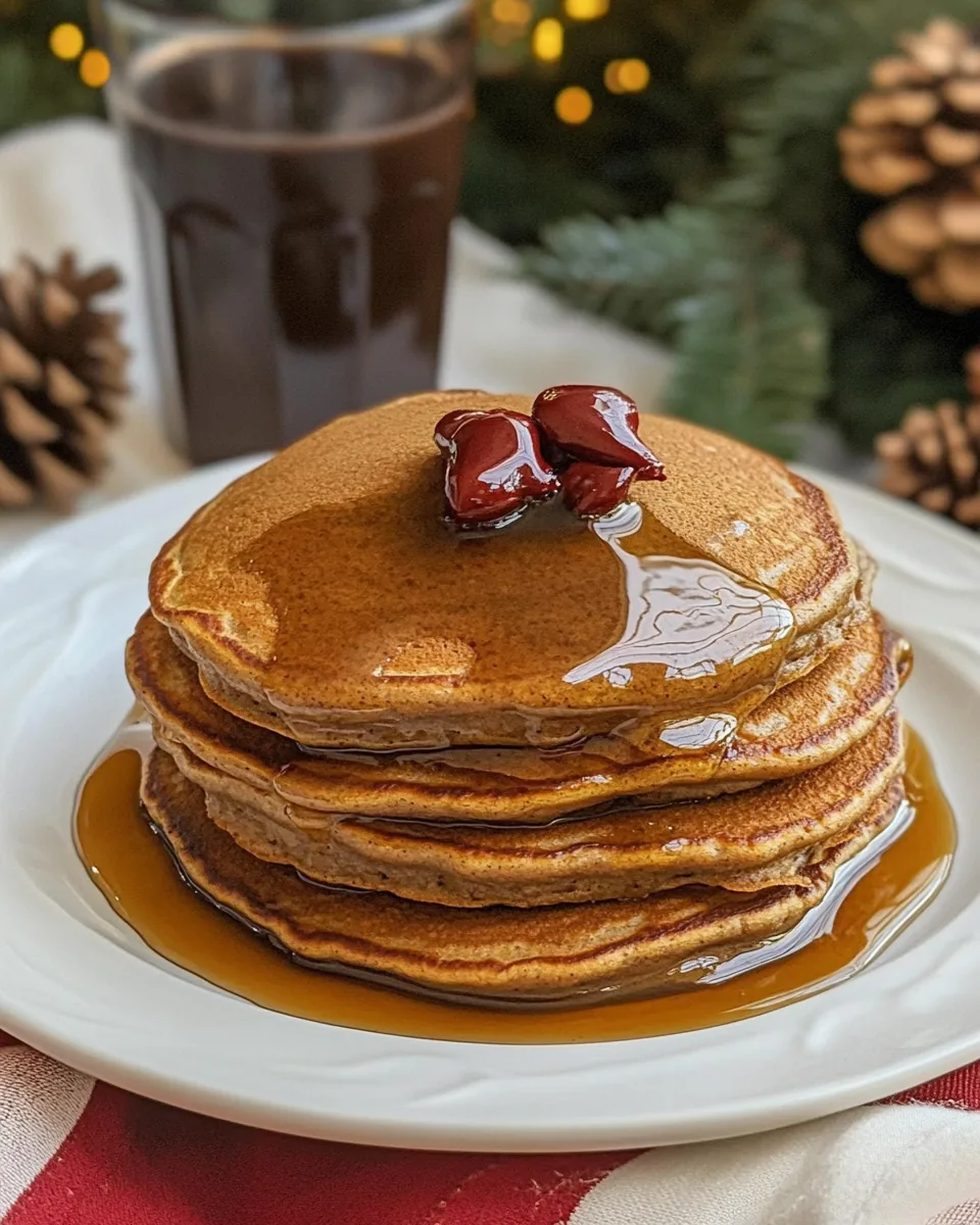 Fluffy Gingerbread Pancakes