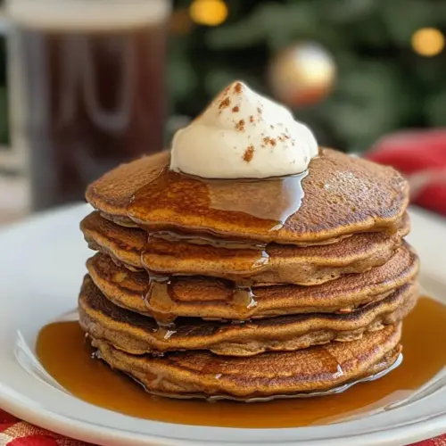 Fluffy Gingerbread Pancakes