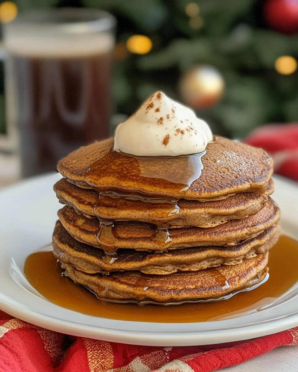 Fluffy Gingerbread Pancakes