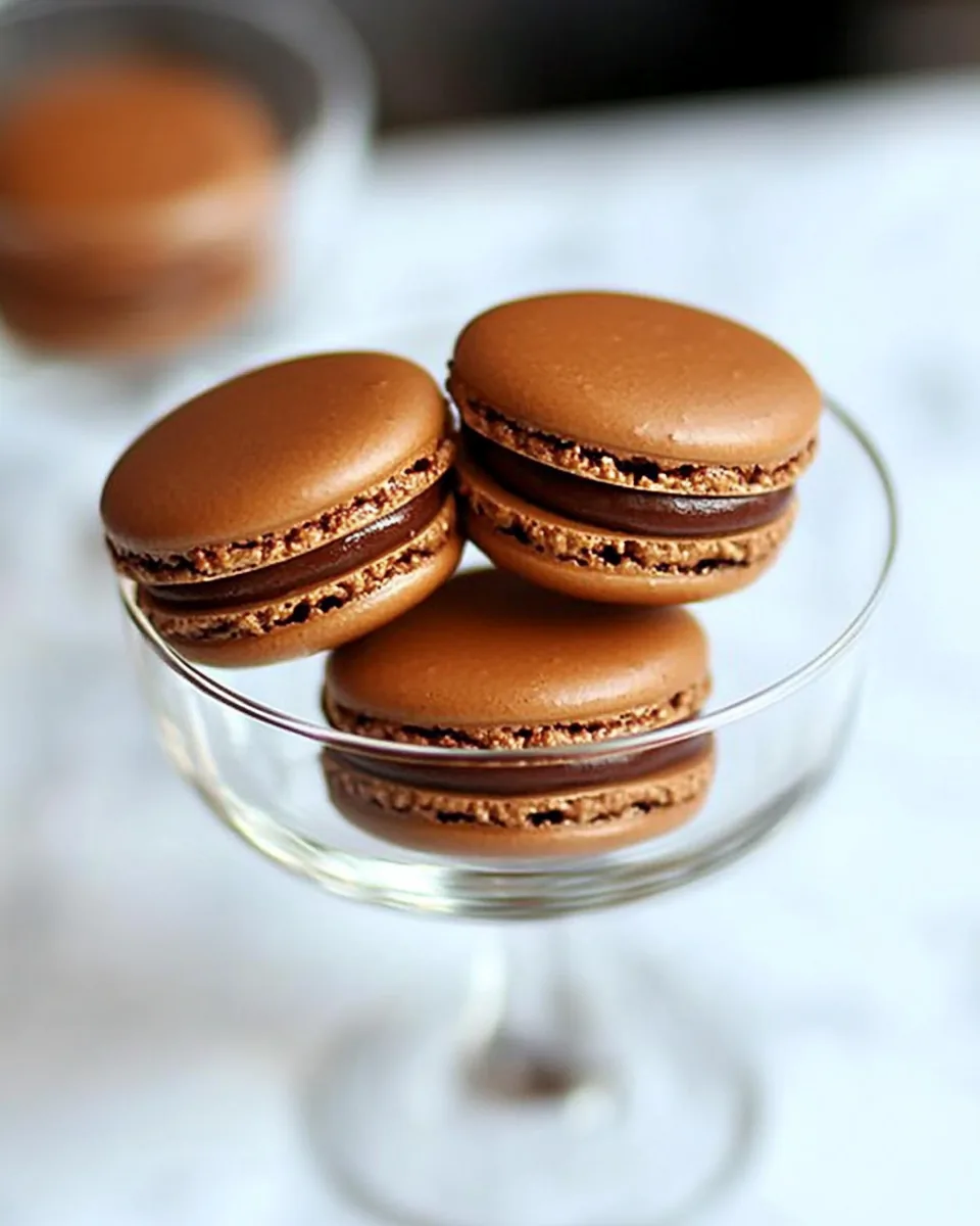 French Chocolate Macaron
