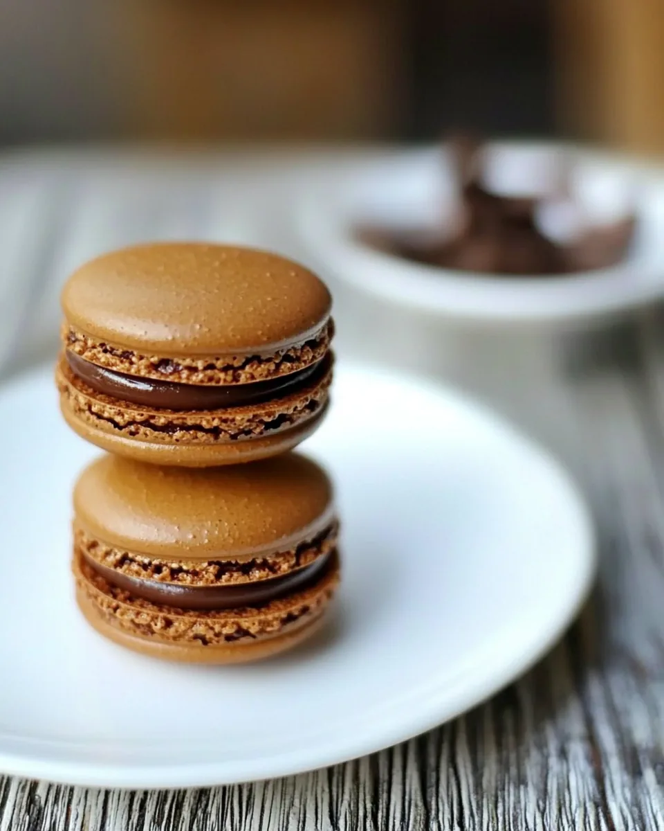 French Chocolate Macaron
