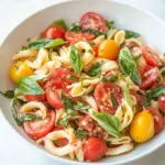 Fresh Bruschetta Low FODMAP Pasta Salad