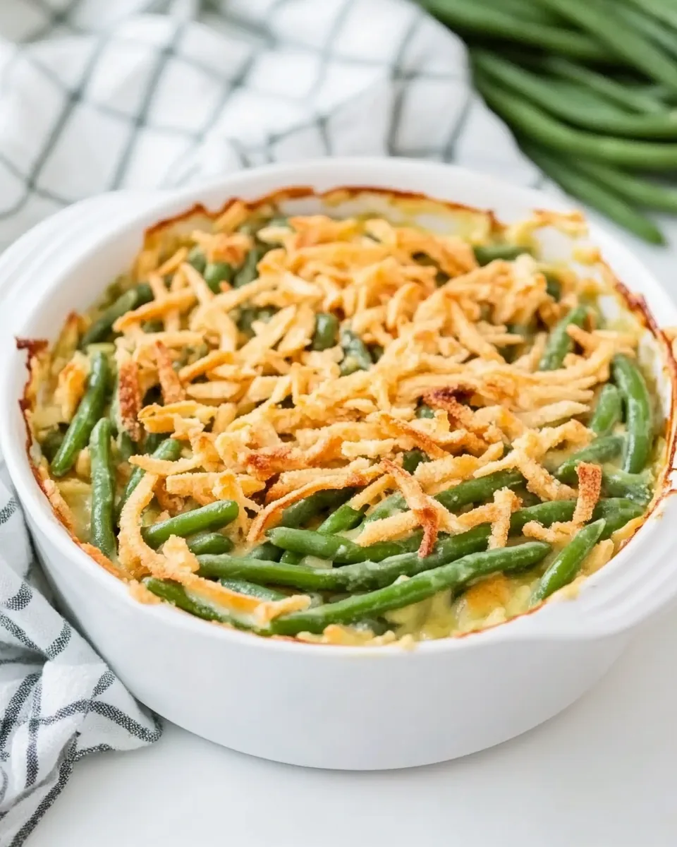 Fresh Green Bean Casserole