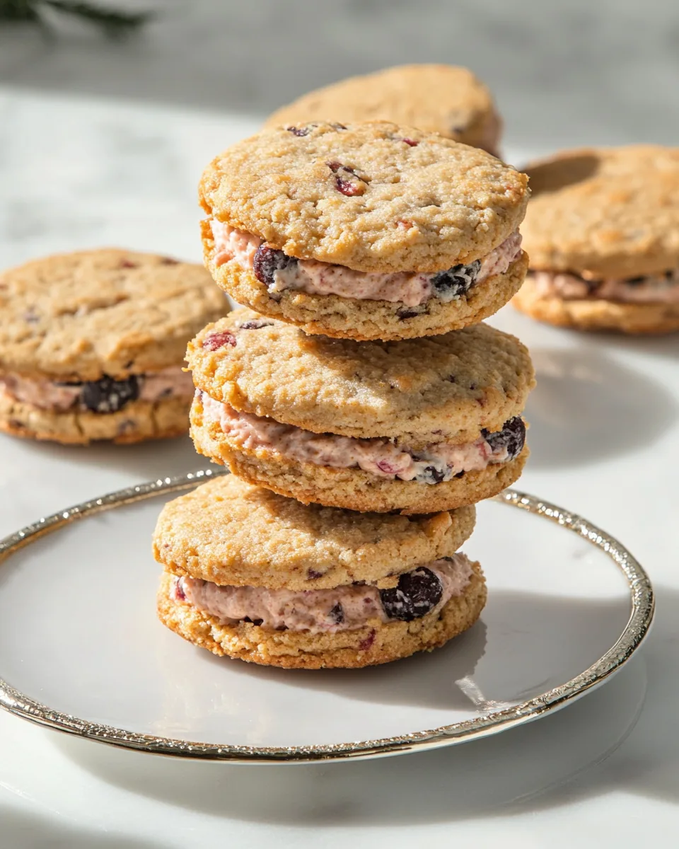 Fruitcake Cookie Sandwiches