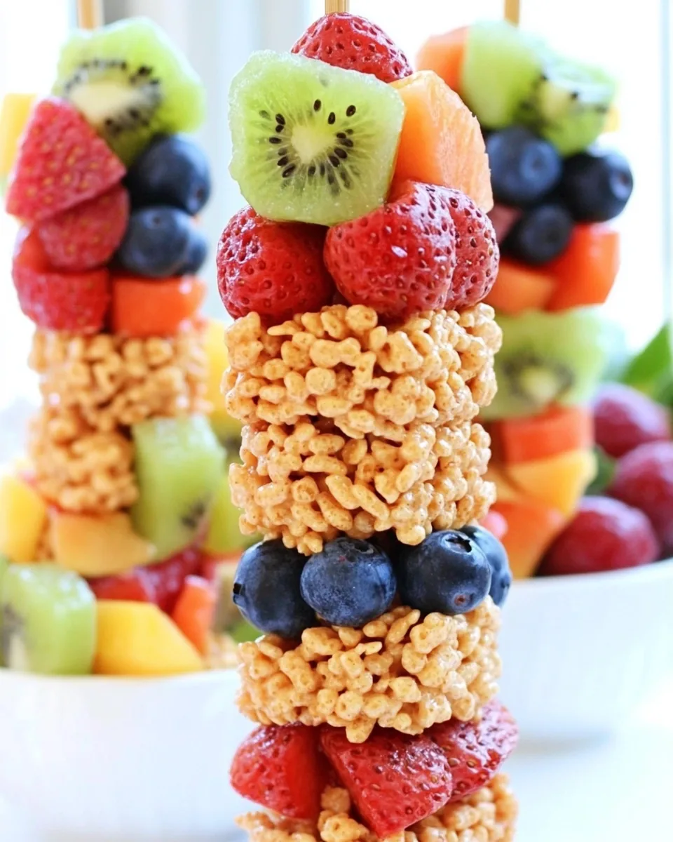 Fruity Rice Krispies Kabobs