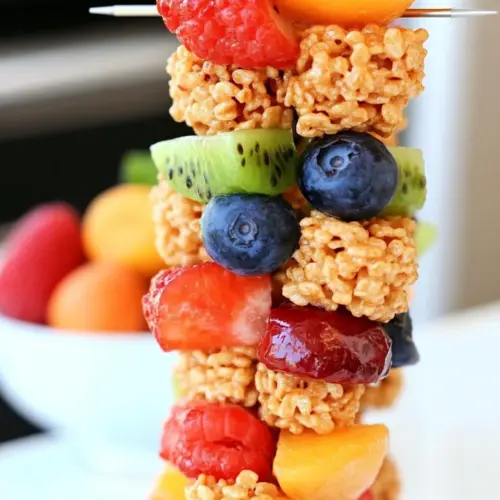 Fruity Rice Krispies Kabobs