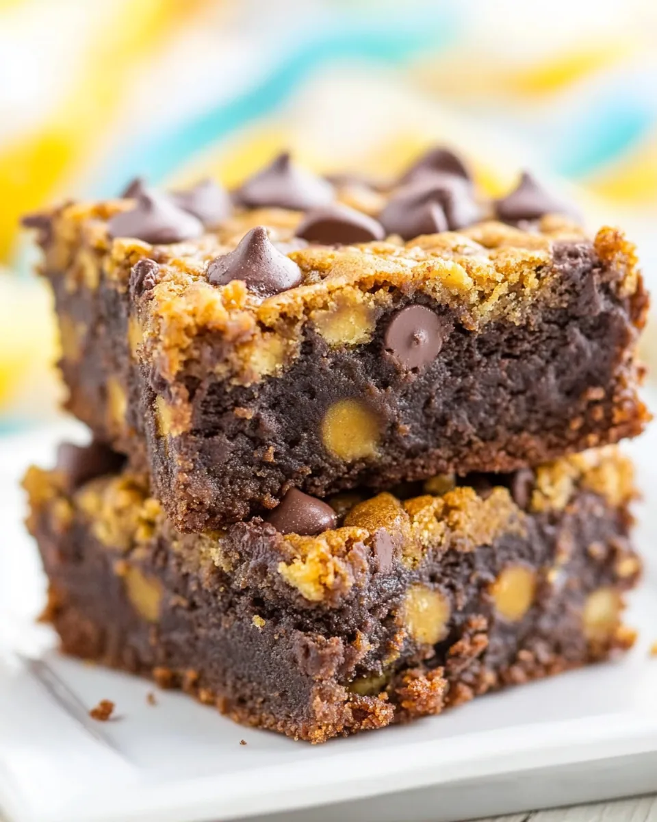 Fudgy Pumpkin Brookies