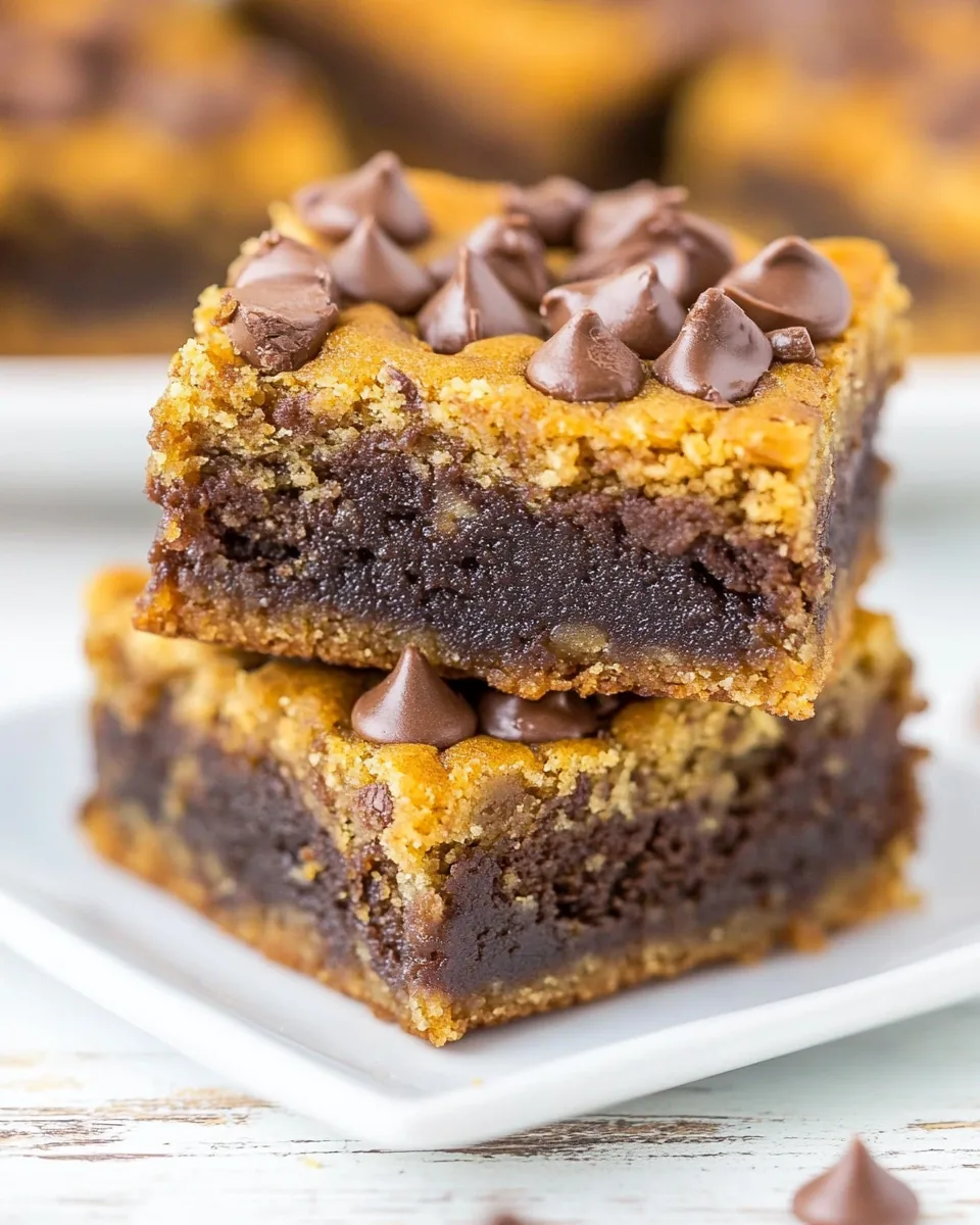 Fudgy Pumpkin Brookies
