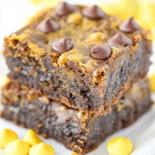 Fudgy Pumpkin Brookies