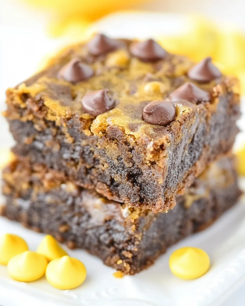 Fudgy Pumpkin Brookies