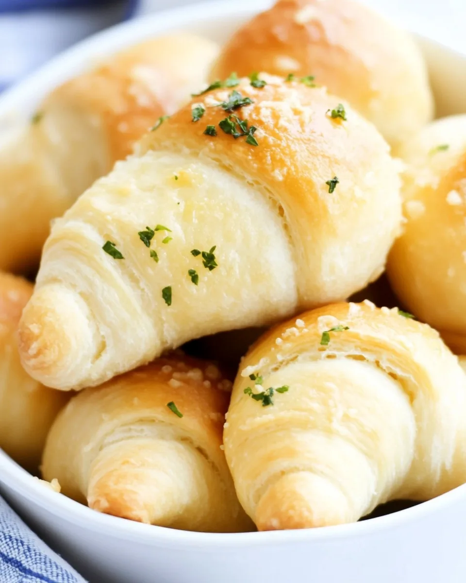 Garlic Butter Cheesy Crescent Rolls