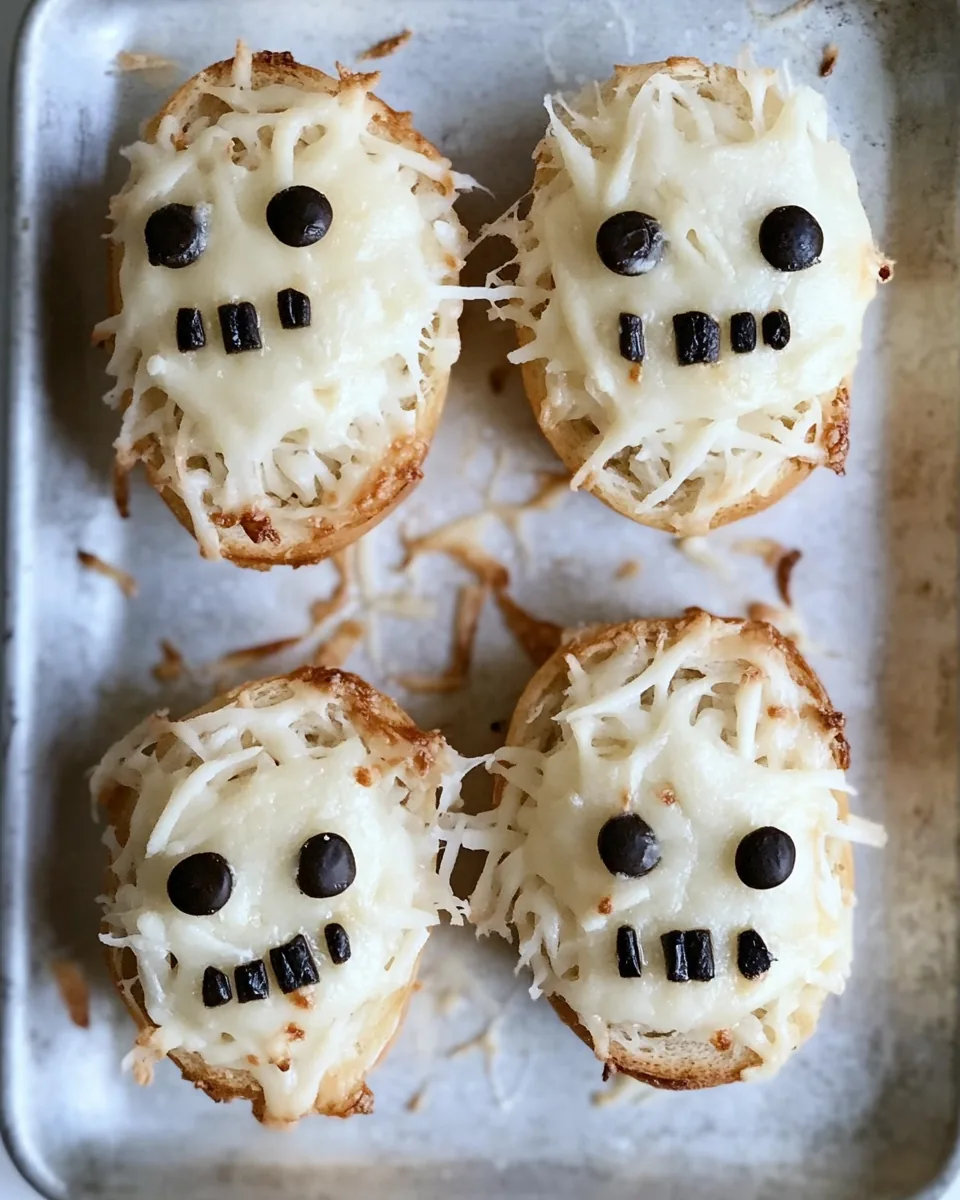 Garlic Cheese English Muffin Mummies