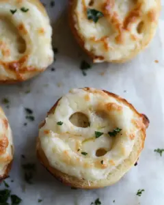 Garlic Cheese English Muffin Mummies