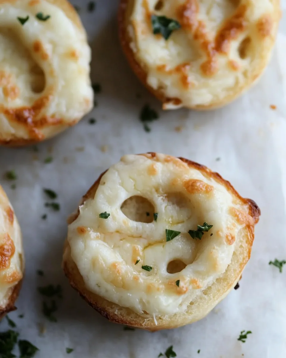 Garlic Cheese English Muffin Mummies