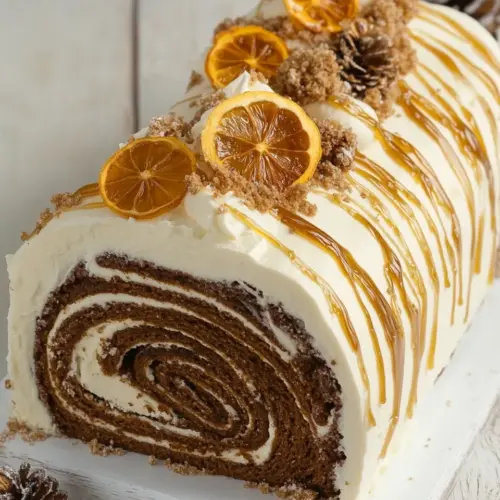 Gingerbread Bûche de Noël