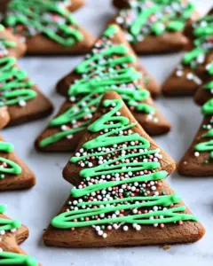 Gingerbread Christmas Tree Cookies